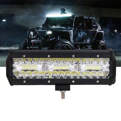 9 بوصة 180W صف مزدوج LED ضوء شريط أبيض / نبرة للسيارات الوعرة