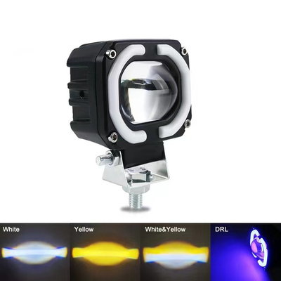 4x4 أوفرويد مصباح العمل LED مصابيح الأمام الضباب القيادة الضوء 12-80 فولت 4 بوصة 30 واط الألوان المزدوجة