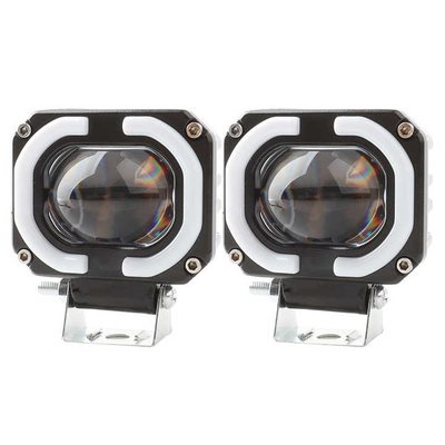 4x4 أوفرويد مصباح العمل LED مصابيح الأمام الضباب القيادة الضوء 12-80 فولت 4 بوصة 30 واط الألوان المزدوجة