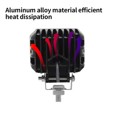 4x4 أوفرويد مصباح العمل LED مصابيح الأمام الضباب القيادة الضوء 12-80 فولت 4 بوصة 30 واط الألوان المزدوجة