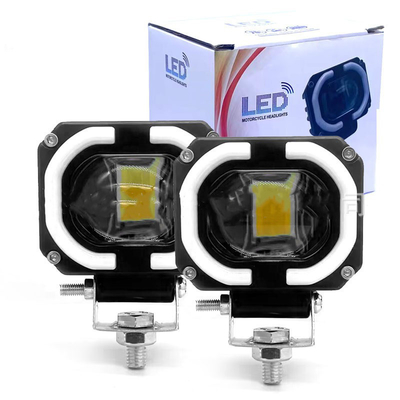 4x4 أوفرويد مصباح العمل LED مصابيح الأمام الضباب القيادة الضوء 12-80 فولت 4 بوصة 30 واط الألوان المزدوجة