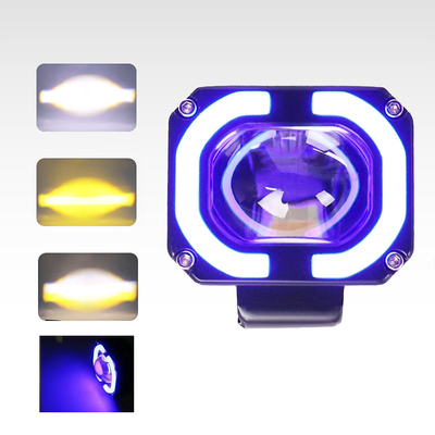 4x4 أوفرويد مصباح العمل LED مصابيح الأمام الضباب القيادة الضوء 12-80 فولت 4 بوصة 30 واط الألوان المزدوجة