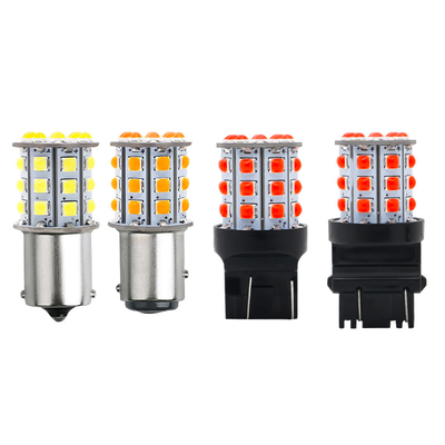 إشارات الدوران LED بيضاء طويلة الأمد للسيارات 12 فولت سبيكة الألومنيوم الجسم أبيض أصفر أحمر 3030 33SMD