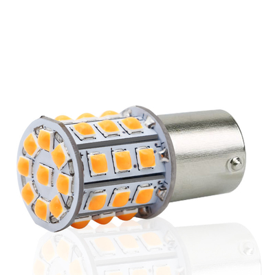 إشارات الدوران LED بيضاء طويلة الأمد للسيارات 12 فولت سبيكة الألومنيوم الجسم أبيض أصفر أحمر 3030 33SMD