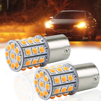 إشارات الدوران LED بيضاء طويلة الأمد للسيارات 12 فولت سبيكة الألومنيوم الجسم أبيض أصفر أحمر 3030 33SMD