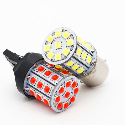 إشارات الدوران LED بيضاء طويلة الأمد للسيارات 12 فولت سبيكة الألومنيوم الجسم أبيض أصفر أحمر 3030 33SMD