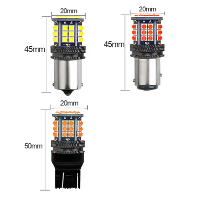 إشارات منعطف LED من سبيكة الألومنيوم 3030 39 SMD 12v 1156 BA15S 1157 BAY15D T20 T25 إشارة منعطف السيارة