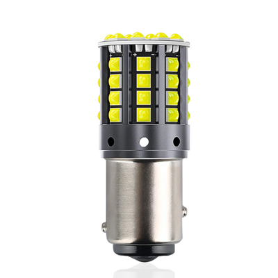 إشارات الدوران LED من سبائك الألومنيوم الأبيض 1156 1157 T20 3030 44SMD ضوء عكس 12V 24V