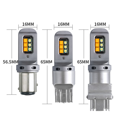 مصابيح إشارة الفرامل LED 5W طويلة الأمد مع 1156 مصابيح LED عالمية 12smd 1156 P21W BA15S PY21W 3157 7443 Canbus