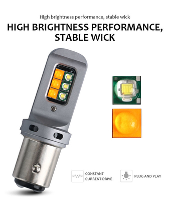 مصابيح إشارة الفرامل LED 5W طويلة الأمد مع 1156 مصابيح LED عالمية 12smd 1156 P21W BA15S PY21W 3157 7443 Canbus