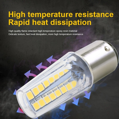 1157 32SMD Amber LED Brake Turn Signal Light LED Bulb Car Tail Stop Turn Signal Reversal للدراجة النارية