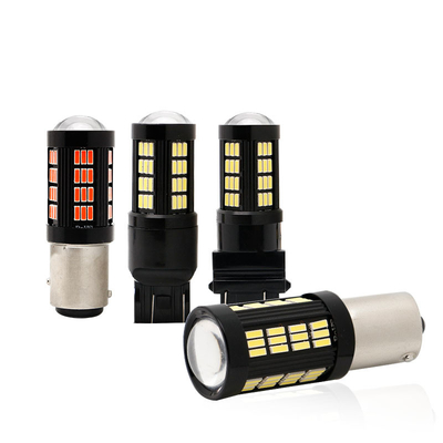 1157 1156 4014 66 SMD ضوء الفرامل LED السيارات العكسية داخل مصابيح LED السيارات Canbus