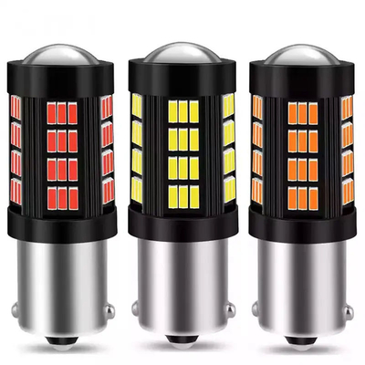1157 1156 4014 66 SMD ضوء الفرامل LED السيارات العكسية داخل مصابيح LED السيارات Canbus