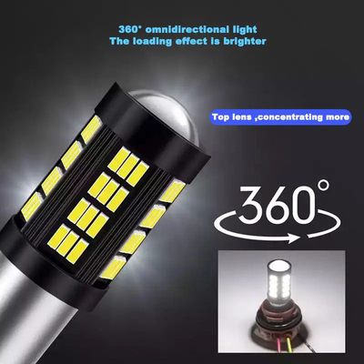 1157 1156 4014 66 SMD ضوء الفرامل LED السيارات العكسية داخل مصابيح LED السيارات Canbus