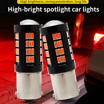 1157 1156 4014 66 SMD ضوء الفرامل LED السيارات العكسية داخل مصابيح LED السيارات Canbus