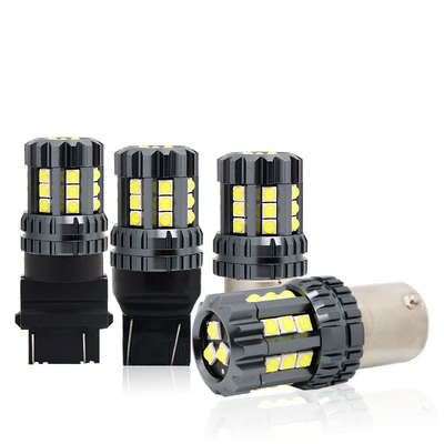 أضواء إشارة الدوران لسيارات LED البيضاء Auto 12V 24V 2835 45SMD 1156 1157 T25 3156 3157 T20 7440 7443 Canbus مصابيح السيارة LED