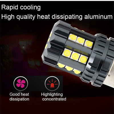 أضواء إشارة الدوران لسيارات LED البيضاء Auto 12V 24V 2835 45SMD 1156 1157 T25 3156 3157 T20 7440 7443 Canbus مصابيح السيارة LED