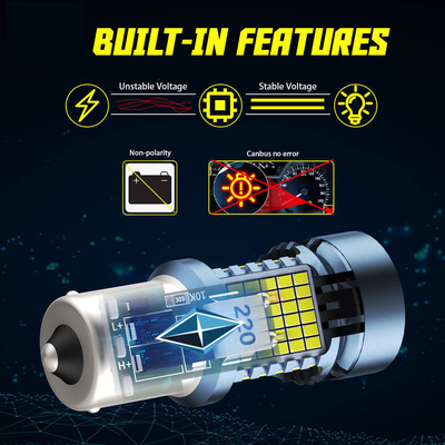مصباح LED مع Canbus 2016 120SMD T20 1156 1157 3156 3157 مصابيح الفرامل LED مع مصباح المروحة الآلية