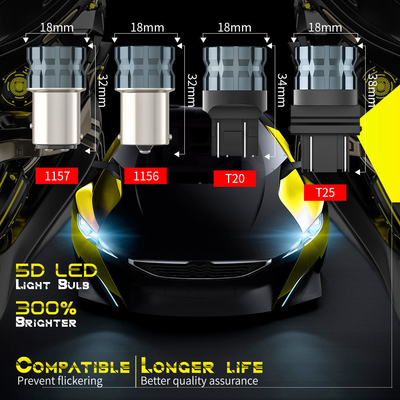 100% Canbus Bau15S Ba15S T25 1156 مصباح LED 900Lm 3030 رقائق 6LED 12V إشارات إشارات الفرامل 6W