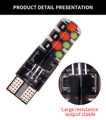 السيارات النوع الجديد الداخلية مصباح LED T10 5050 6SMD لون RGB مع RGB مع ريموت ضوء مضيء