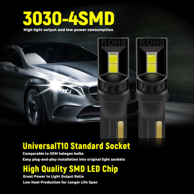 360 درجة مصابيح LED T10 194 168 147 W5W 3030 سيارة مصابيح LED الداخلية