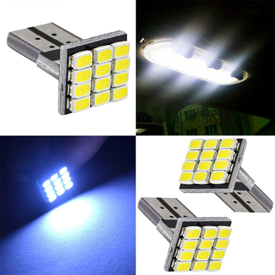 طاقة 9W مصابيح LED مضادة للماء IP67 360 درجة مصباح السيارات 12v T10 12SMD 1206 3020 قراءة ضوء لوحة ترخيص