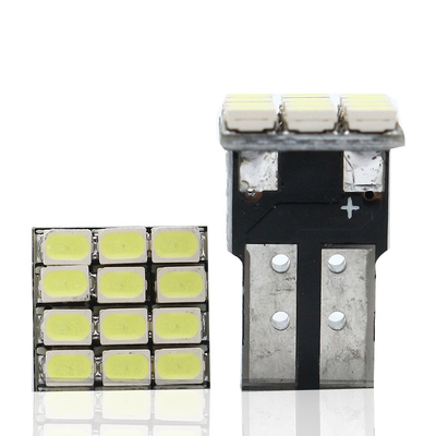 طاقة 9W مصابيح LED مضادة للماء IP67 360 درجة مصباح السيارات 12v T10 12SMD 1206 3020 قراءة ضوء لوحة ترخيص