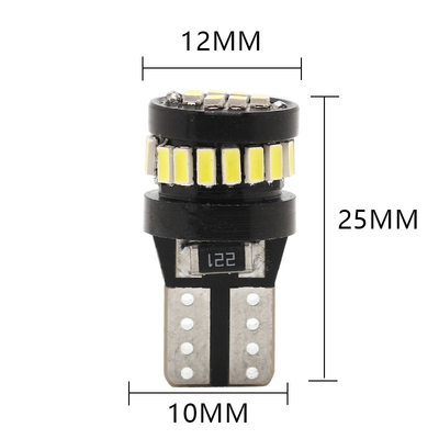 3014 الشريحة LED مصابيح السيارات الضوء الأبيض 360 درجة زاوية شعاع T10 3014 24smd تيار ثابت مصابيح LED مشرقة