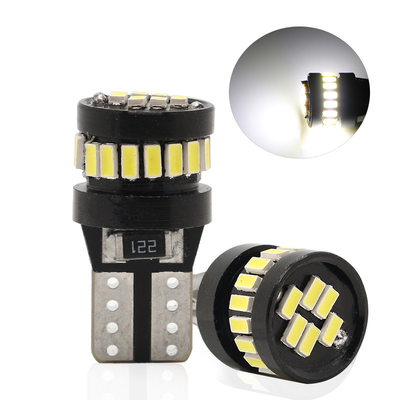 3014 الشريحة LED مصابيح السيارات الضوء الأبيض 360 درجة زاوية شعاع T10 3014 24smd تيار ثابت مصابيح LED مشرقة