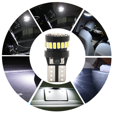 3014 الشريحة LED مصابيح السيارات الضوء الأبيض 360 درجة زاوية شعاع T10 3014 24smd تيار ثابت مصابيح LED مشرقة