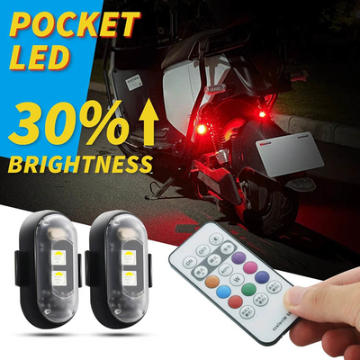 RGB لون LED سيارة داخلية أضواء الغلاف الجوي Micro USB IP67 جهاز التحكم عن بعد لاسلكي
