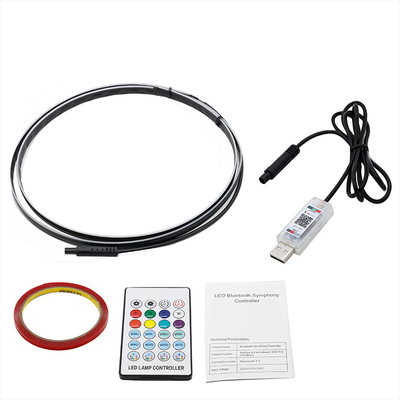 مصابيح 5 فولت PVC USB LED 110cm مع APP التحكم عن بعد أوضاع إضاءة متعددة للغلاف الجوي الداخلي