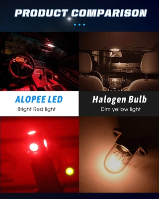 194 لمبات الإضاءة LED للسيارات 6500K Wedge T10 SMD 5050 Chips