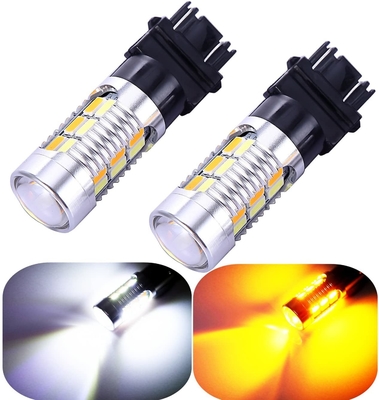3157 3057 3357 4157 LED أضواء الفرامل بدوره إشارة العنبر التبديل 22 SMD مع جهاز عرض