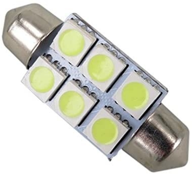 Festoon C5W 5050 6SMD LED أضواء السيارة الداخلية مصباح لمبة قبة أزرق أبيض تيار مستمر 12 فولت 31 مللي متر 36 مللي متر 39 مللي متر 41 مللي متر