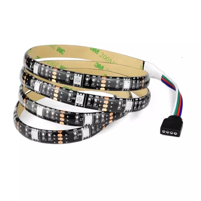 USB مصباح أمامي للسيارة LED أنبوب قطاع SMD 5050 RGB ملون تيار مستمر 5 فولت مرن